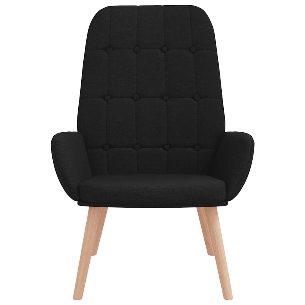 Sedia Relax Nera in Tessuto - homemem39