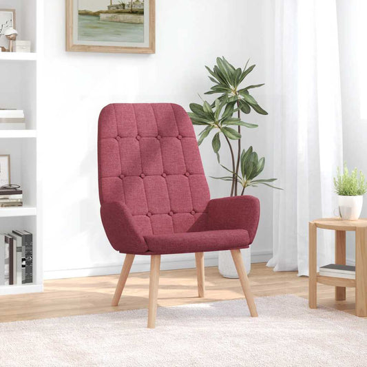 Sedia Relax Rosso Vino in Tessuto | homemem39