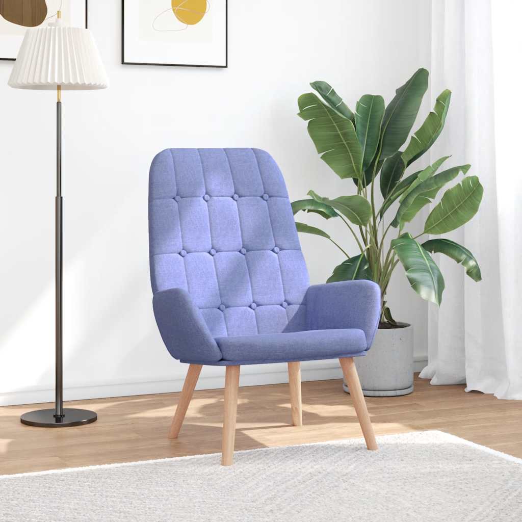 Sedia Relax Blu Jeans in Tessuto - homemem39