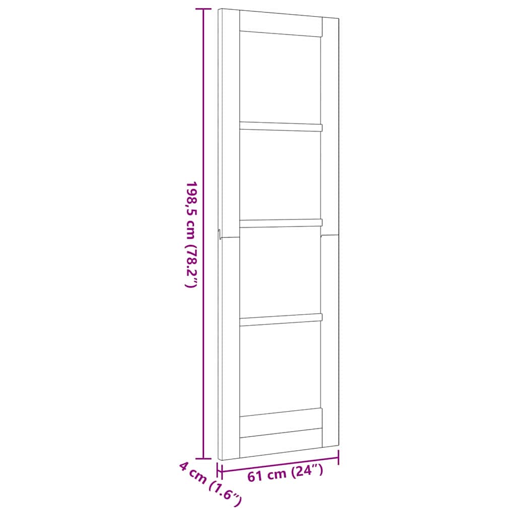 Porta Interna ORKDAL Marrone 61 x 198,5 cm | homemem39