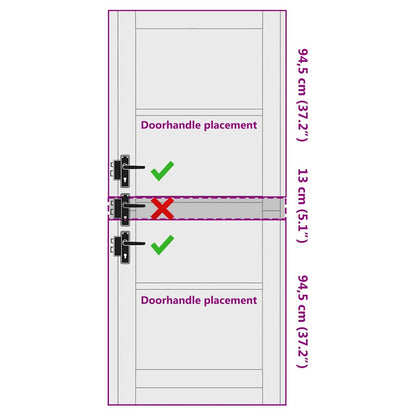 Porta Interna ORKDAL Bianco Primi 83 x 202 cm | homemem39
