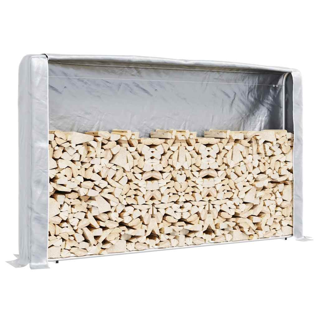 Rastrelliera per Legna con Copertura Antipioggia 150x25x150 cm