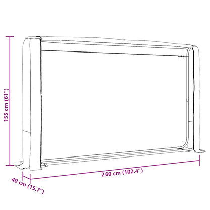 Rastrelliera per Legna con Copertura Antipioggia 150x25x150 cm