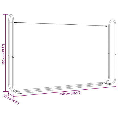 Rastrelliera per Legna con Copertura Antipioggia 150x25x150 cm