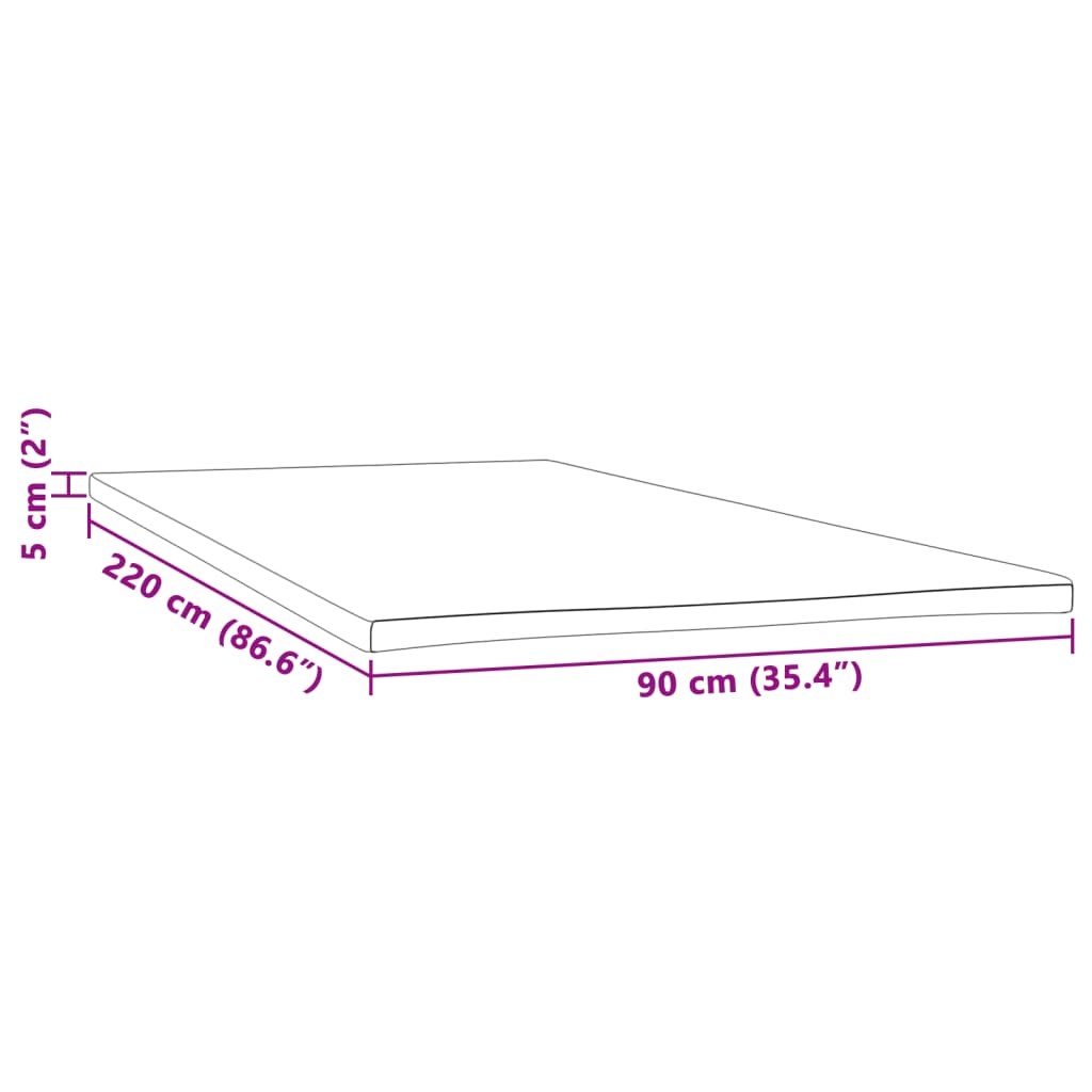 Coprimaterasso 90x220x5 cm