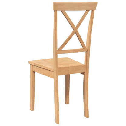 Sedie da Pranzo 2 pz in Legno Massello di Hevea | homemem39