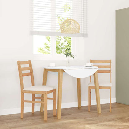 Sedie da Pranzo con Cuscini 2 pz in Legno Massello di Hevea | homemem39