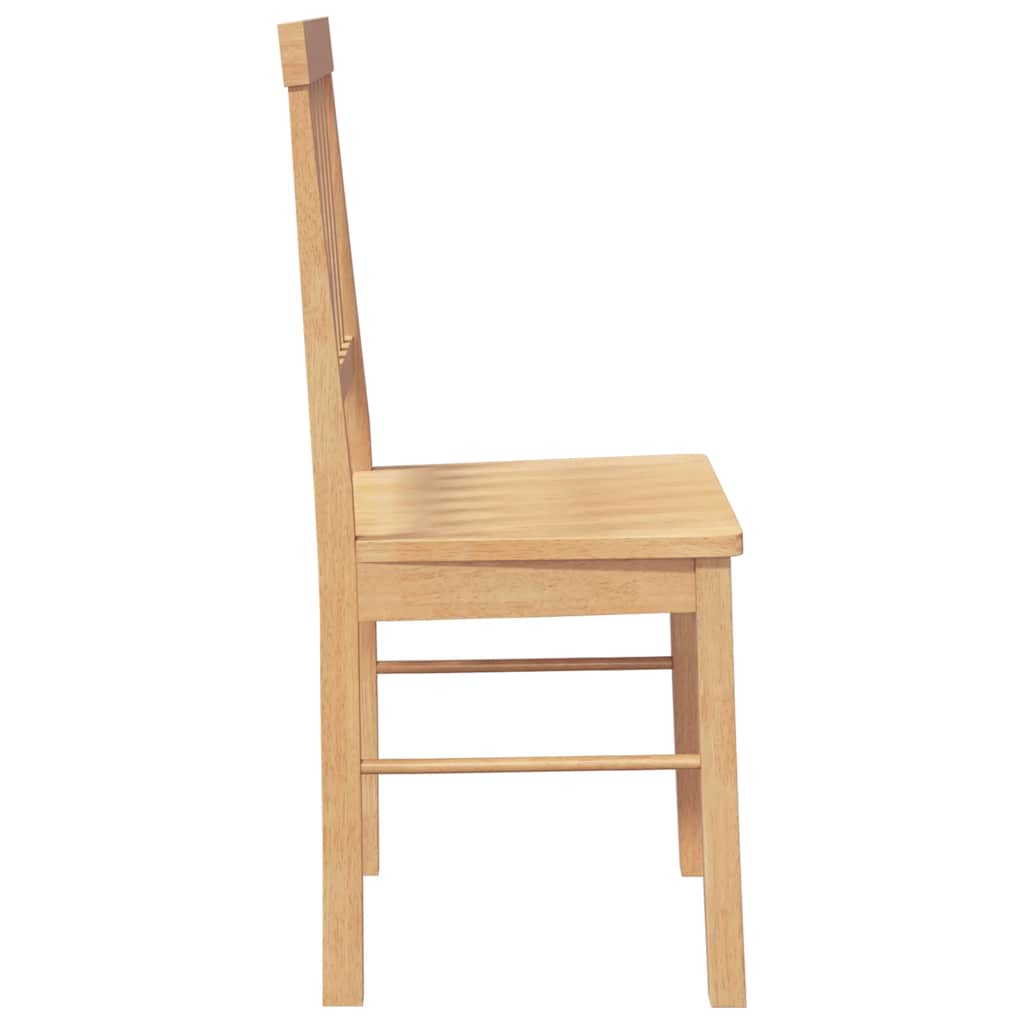 Sedie da Pranzo 2 pz in Legno Massello di Hevea | homemem39
