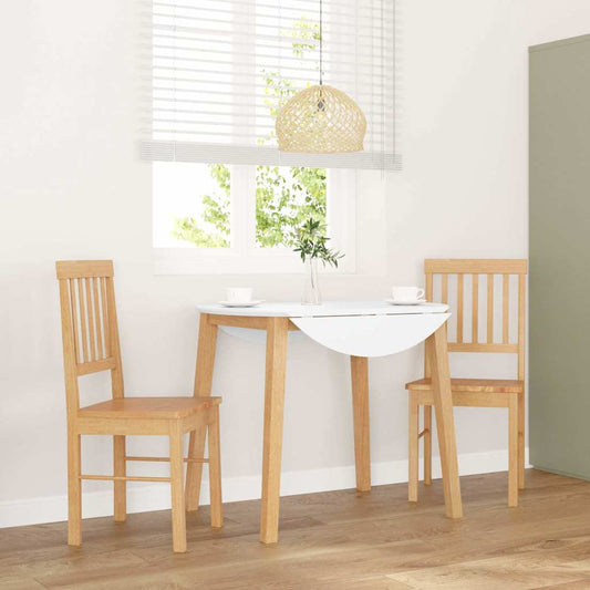 Sedie da Pranzo 2 pz in Legno Massello di Hevea | homemem39