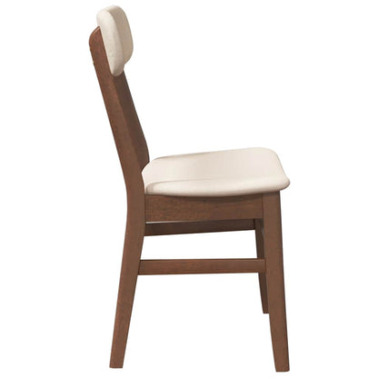 Sedie da Pranzo con Cuscini 2pz Marrone Legno Massello di Hevea | homemem39
