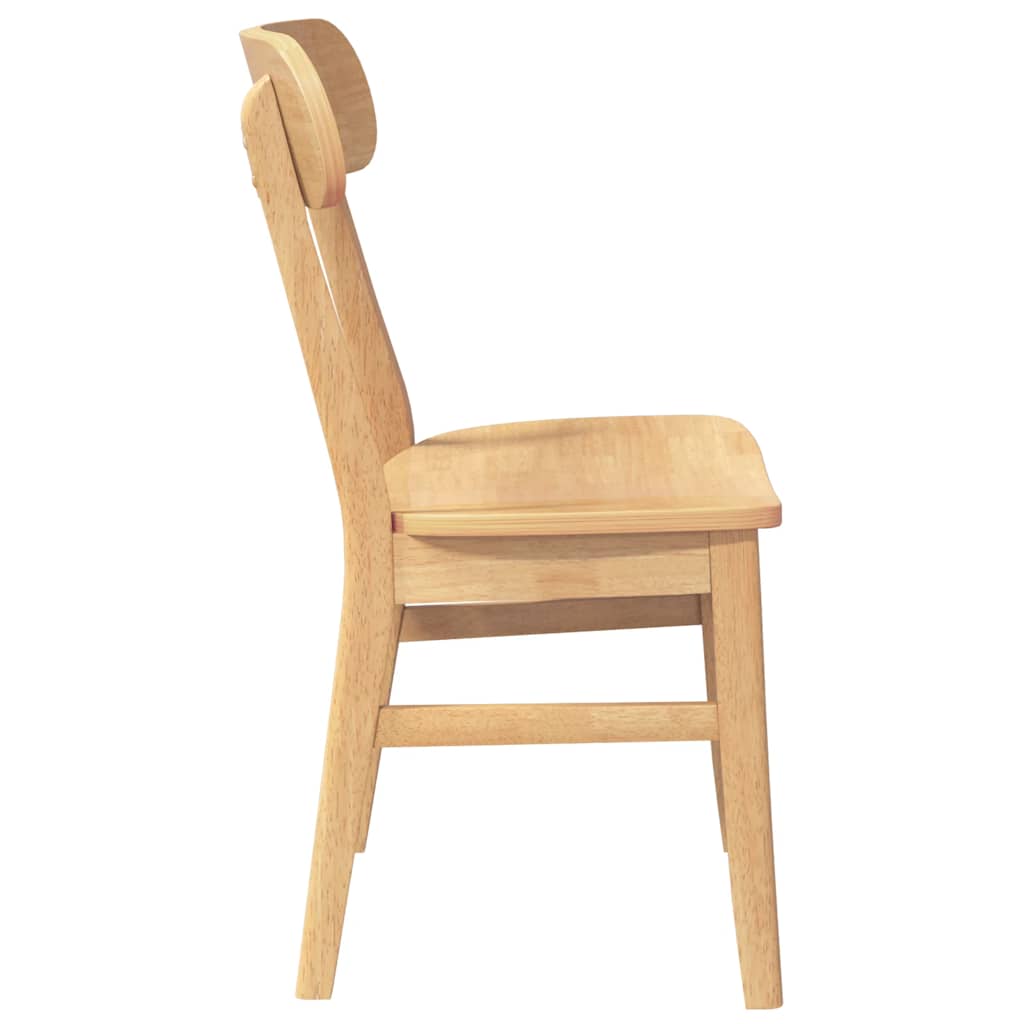 Sedie da Pranzo 2 pz in Legno Massello di Hevea | homemem39
