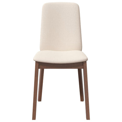 Sedie da Pranzo con Cuscini 2pz Marrone Legno Massello di Hevea | homemem39