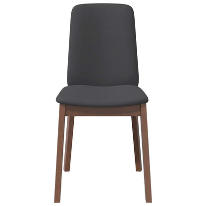 Sedie da Pranzo con Cuscini 2pz Marrone Legno Massello di Hevea | homemem39