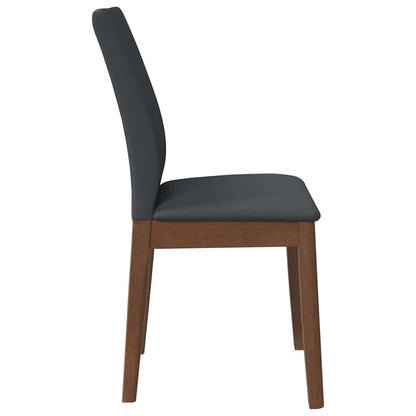 Sedie da Pranzo con Cuscini 2pz Marrone Legno Massello di Hevea | homemem39