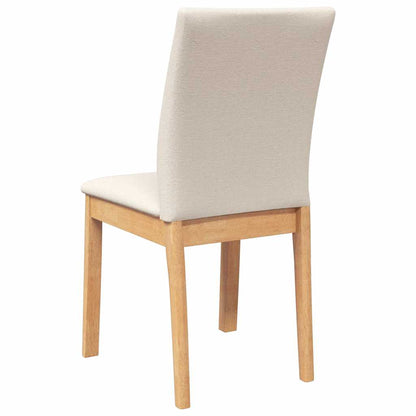 Sedie da Pranzo con Cuscini 2 pz in Legno Massello di Hevea | homemem39