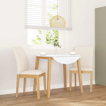 Sedie da Pranzo con Cuscini 2 pz in Legno Massello di Hevea | homemem39