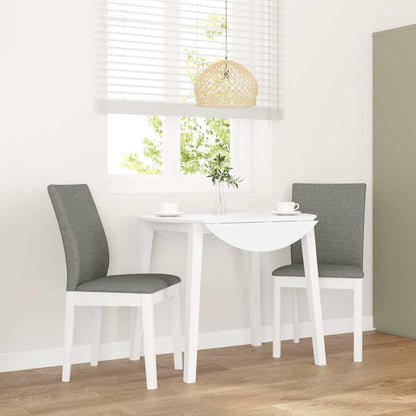 Sedie da Pranzo con Cuscini 2 pz Bianco Legno Massello di Hevea | homemem39