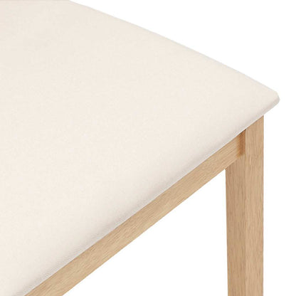 Sedie da Pranzo con Cuscini 2 pz in Legno Massello di Hevea | homemem39