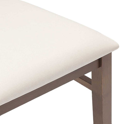 Sedie da Pranzo con Cuscini 2pz Marrone Legno Massello di Hevea | homemem39
