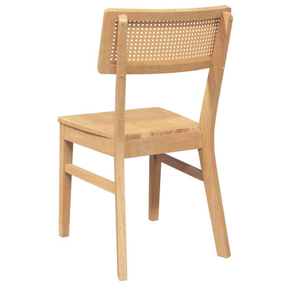 Sedie da Pranzo 2 pz in Legno Massello di Hevea | homemem39
