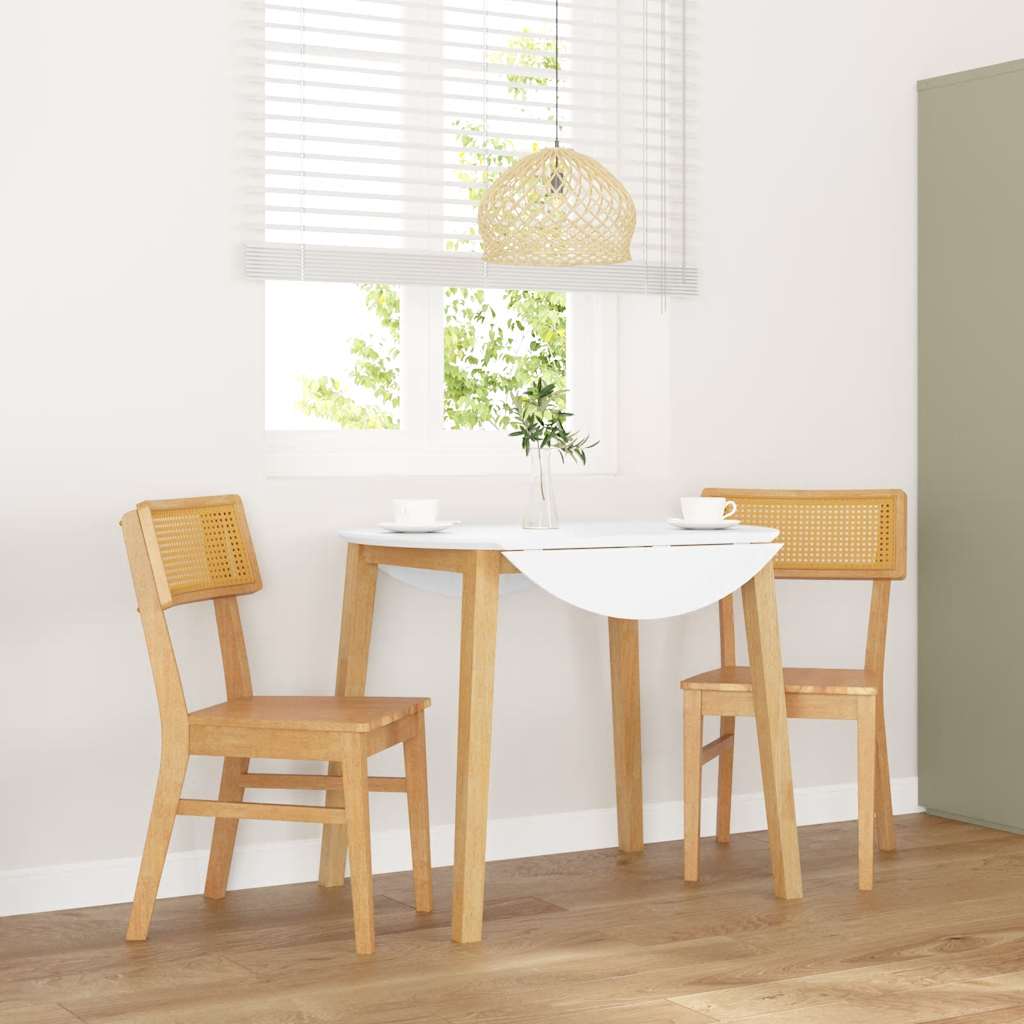 Sedie da Pranzo 2 pz in Legno Massello di Hevea | homemem39