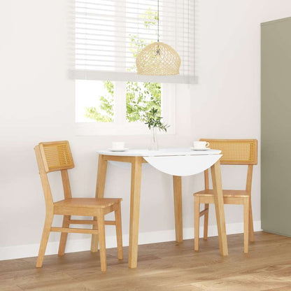 Sedie da Pranzo 2 pz in Legno Massello di Hevea | homemem39