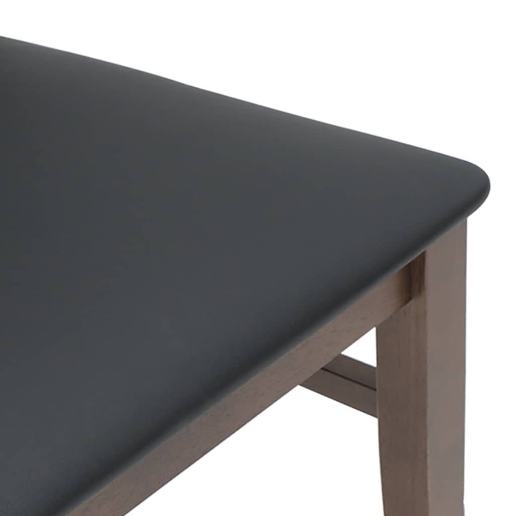 Sedie da Pranzo con Cuscini 2pz Marrone Legno Massello di Hevea | homemem39