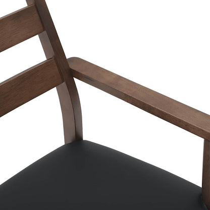 Sedie da Pranzo con Cuscini 2pz Marrone Legno Massello di Hevea | homemem39