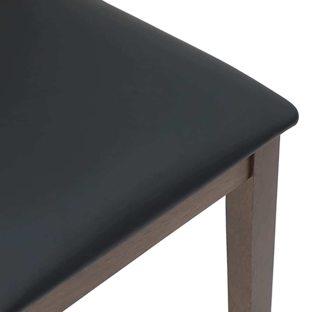 Sedie da Pranzo con Cuscini 2pz Marrone Legno Massello di Hevea | homemem39