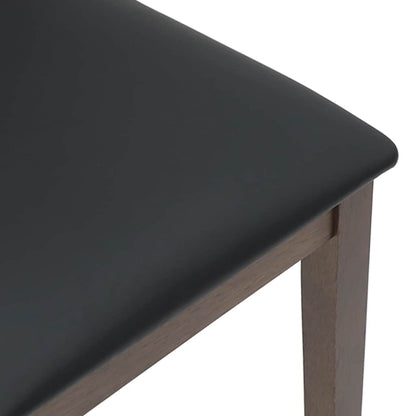 Sedie da Pranzo con Cuscini 2pz Marrone Legno Massello di Hevea | homemem39