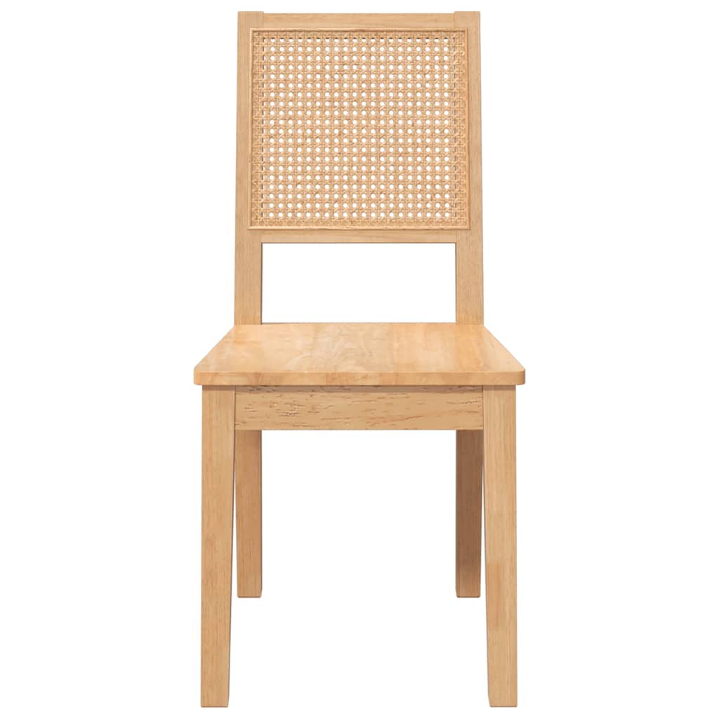 Sedie da Pranzo 2 pz in Legno Massello di Hevea | homemem39