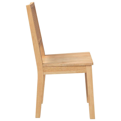 Sedie da Pranzo 2 pz in Legno Massello di Hevea | homemem39