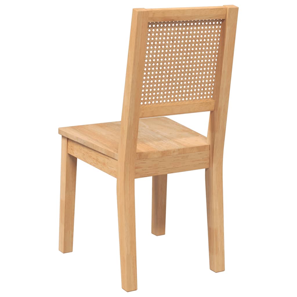 Sedie da Pranzo 2 pz in Legno Massello di Hevea | homemem39
