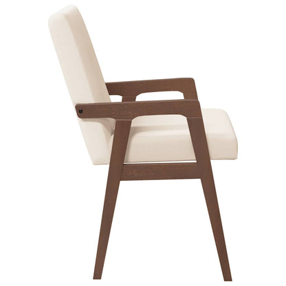 Sedie da Pranzo con Cuscini 2pz Marrone Legno Massello di Hevea | homemem39