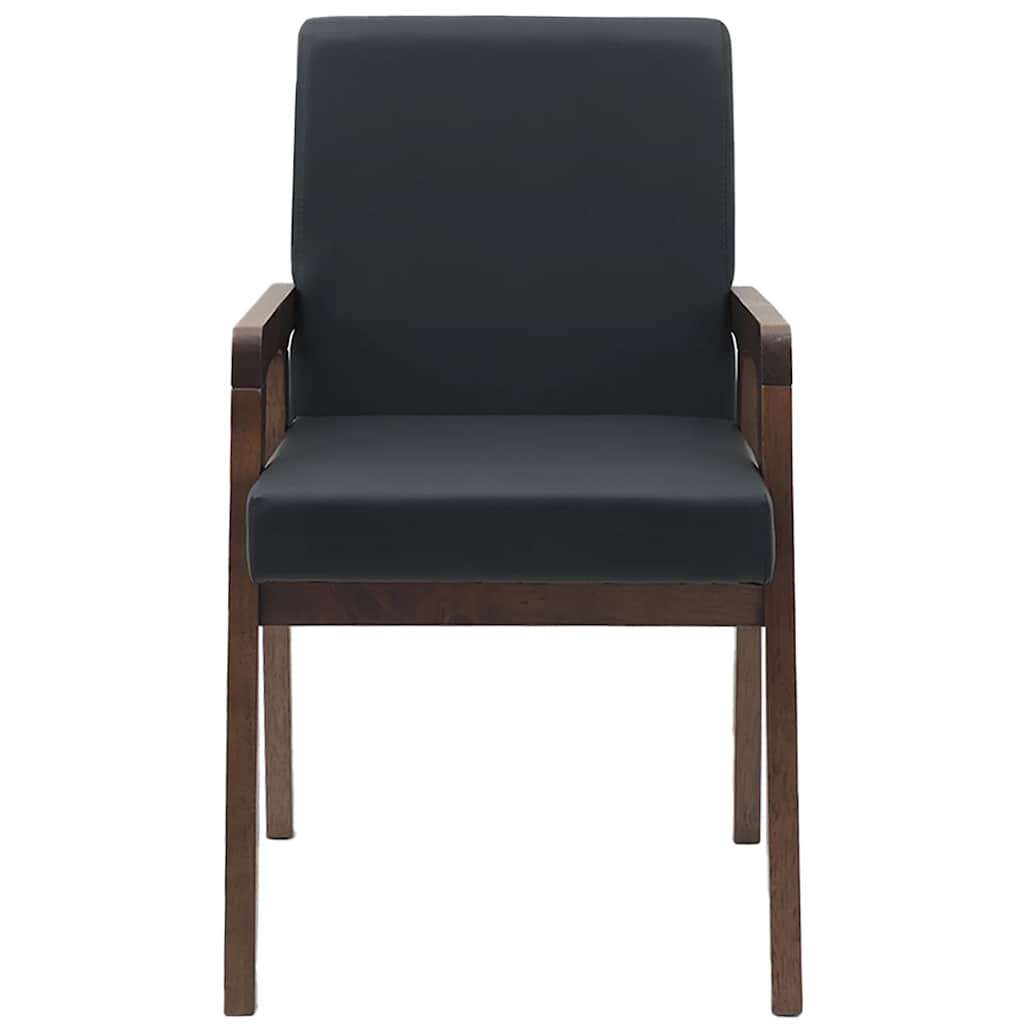 Sedie da Pranzo con Cuscini 2pz Marrone Legno Massello di Hevea | homemem39