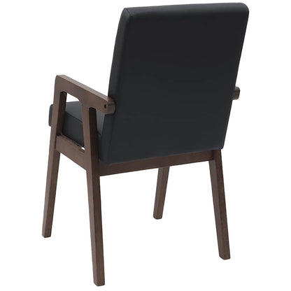 Sedie da Pranzo con Cuscini 2pz Marrone Legno Massello di Hevea | homemem39