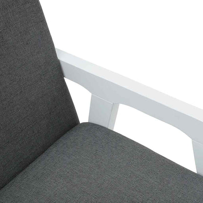 Sedie da Pranzo con Cuscini 2 pz Bianco Legno Massello di Hevea | homemem39