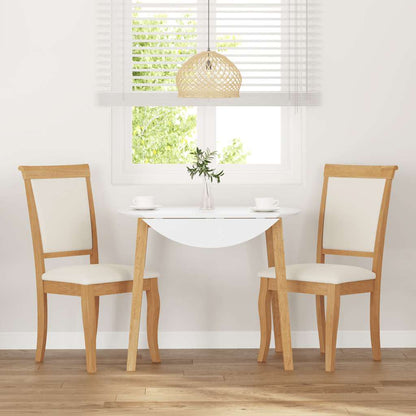 Sedie da Pranzo con Cuscini 2 pz Naturale Legno Massello Hevea | homemem39
