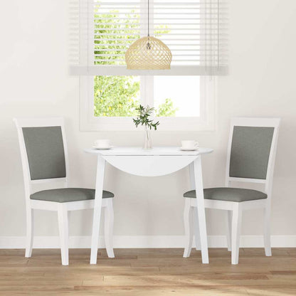 Sedie da Pranzo con Cuscini 2 pz Bianco Legno Massello di Hevea | homemem39