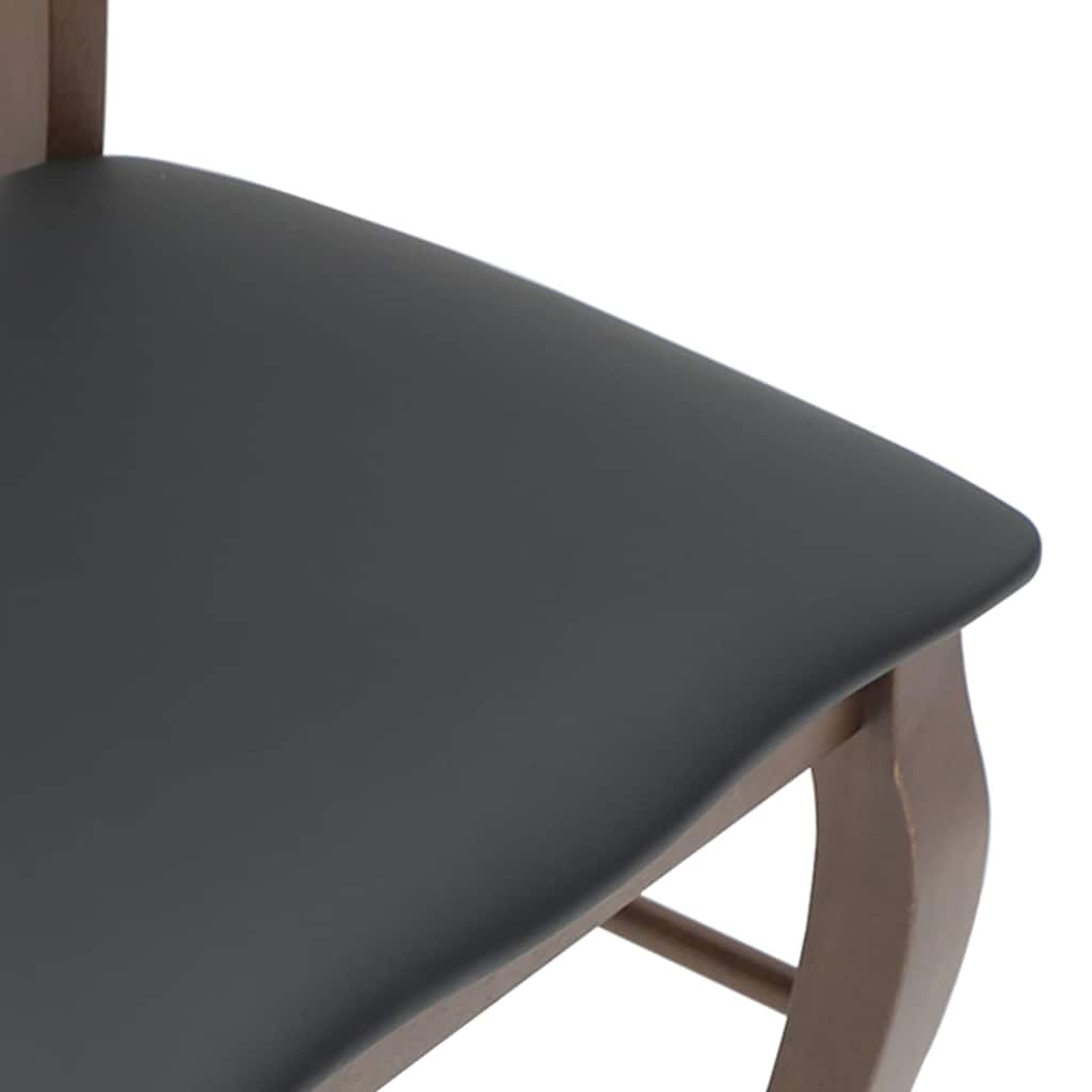 Sedie da Pranzo con Cuscini 2pz Marrone Legno Massello di Hevea | homemem39