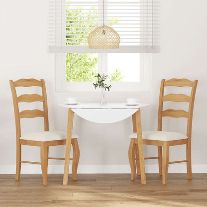 Sedie da Pranzo con Cuscini 2 pz Naturale Legno Massello Hevea | homemem39