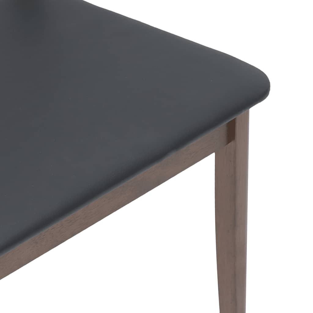 Sedie da Pranzo con Cuscini 2pz Marrone Legno Massello di Hevea | homemem39