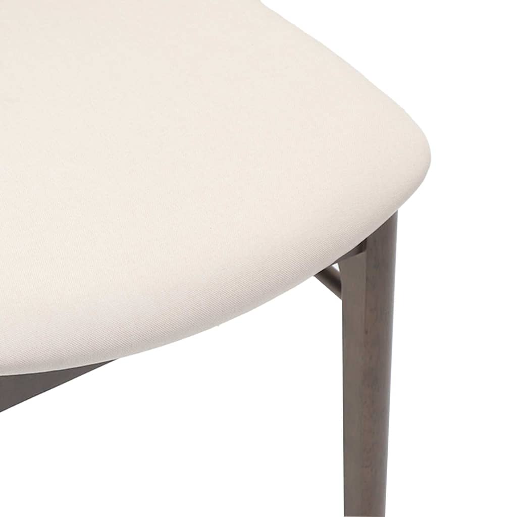 Sedie da Pranzo con Cuscini 2pz Marrone Legno Massello di Hevea | homemem39