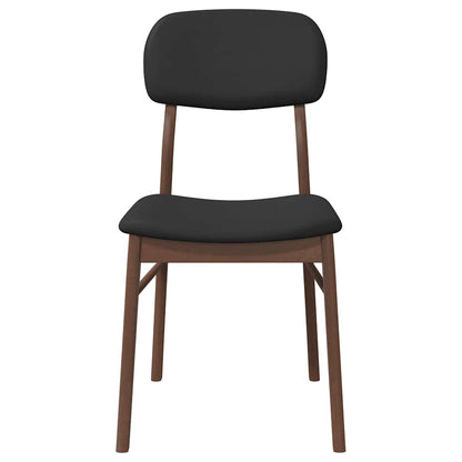 Sedie da Pranzo con Cuscini 2pz Marrone Legno Massello di Hevea | homemem39