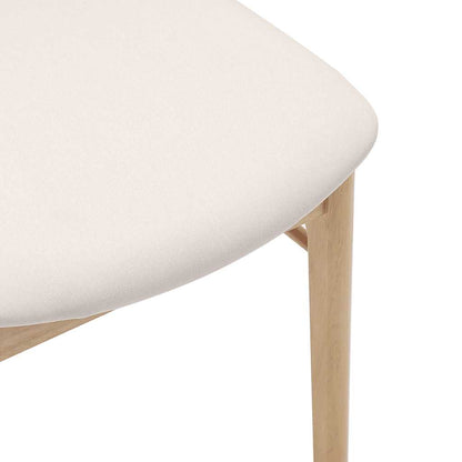 Sedie da Pranzo con Cuscini 2 pz Naturale Legno Massello Hevea | homemem39