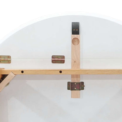 Tavolo da Pranzo Naturale in Legno Massello di Hevea