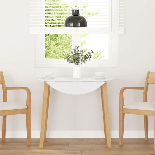 Tavolo da Pranzo Naturale in Legno Massello di Hevea