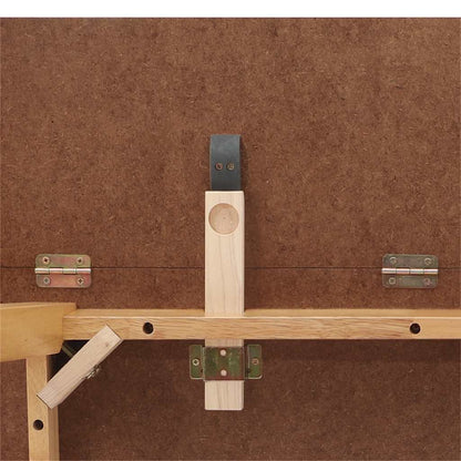 Tavolo da Pranzo Naturale in Legno Massello di Hevea