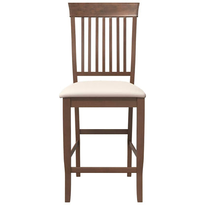 Sgabelli da Bar con Cuscini 2pz Marrone Legno Massello di Hevea - homemem39