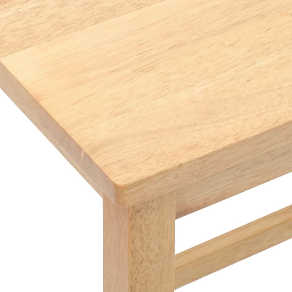 Sedie da Bar 2 pz in Legno Massello di Hevea | homemem39